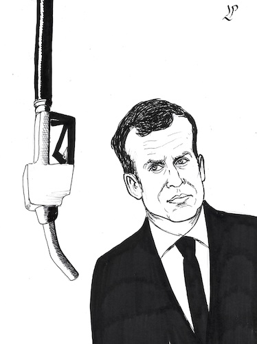 Cartoon: Populist riot (medium) by paolo lombardi tagged france,gasoline