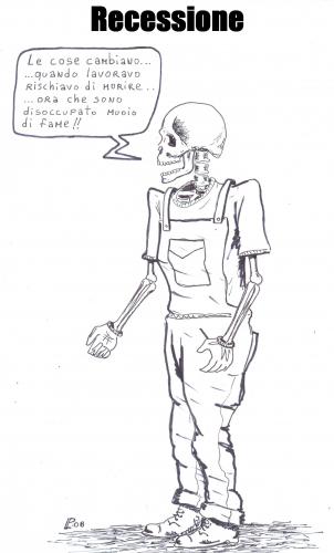 Cartoon: recessione (medium) by paolo lombardi tagged italy,politic,economy,recession