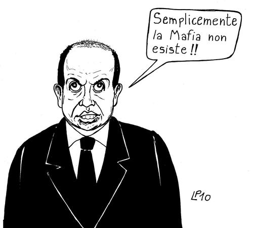 Cartoon: Referente (medium) by paolo lombardi tagged italy,mafia,berlusconi,politics