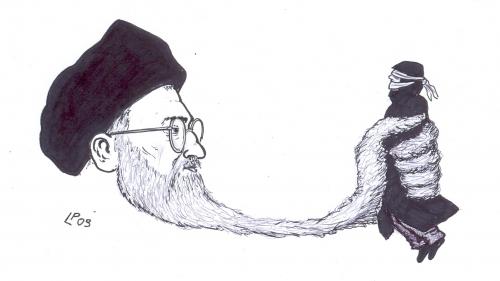 Cartoon: Repression in Iran (medium) by paolo lombardi tagged iran,repression,politics,freedom
