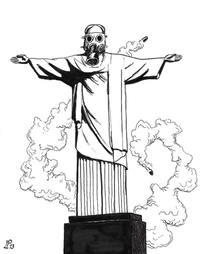 Cartoon: Rio 2013 (medium) by paolo lombardi tagged brasil