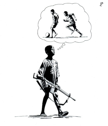 Cartoon: Sudan war games (medium) by paolo lombardi tagged sudan,war,children,games