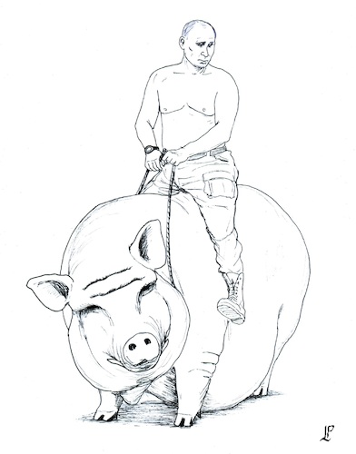 Cartoon: The Pig (medium) by paolo lombardi tagged putin,russia,war,pig,ukraine