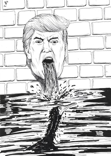 Cartoon: Trump s Clean Water Rule (medium) by paolo lombardi tagged trump