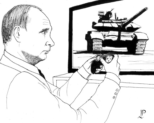 Cartoon: War Games (medium) by paolo lombardi tagged putin,russia,ukraine,war