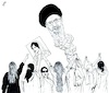 Cartoon: Death of Khamenei (small) by paolo lombardi tagged iran,khamenei,women,revolution,war