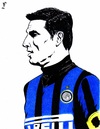 Cartoon: Javier Zanetti (small) by paolo lombardi tagged inter,zanetti