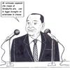 Cartoon: Legge Bavaglio (small) by paolo lombardi tagged berlusconi,italy,politics,satire,caricature