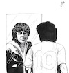 Cartoon: Mirror (small) by paolo lombardi tagged maradona