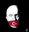 Cartoon: Night in Turkey (small) by paolo lombardi tagged turkey,sentences,journalists,to,life,in,jail,over,coup,attempt