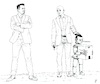 Cartoon: Pinocchio (small) by paolo lombardi tagged pinocchio,ai,bezos,musk