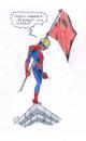 Cartoon: spiderworker (small) by paolo lombardi tagged italy,berlusconi,economy,finance,politics,comics