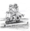 Cartoon: Viaggio (small) by paolo lombardi tagged viaggio