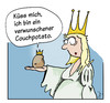 Cartoon: Couchpotato (small) by Mergel tagged prinzessin,froschkönig,kartoffel,kuss,hoffnung,partnersuche,partnerschaft,beziehung,träume,erwartungen,traumprinz