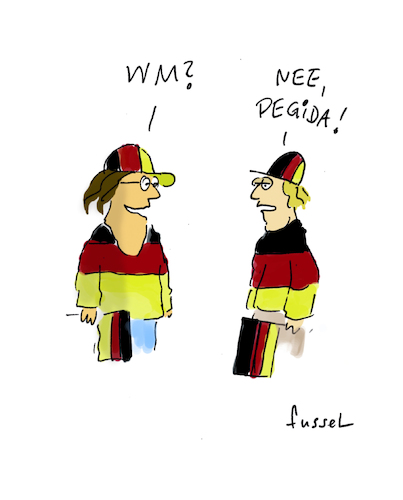Cartoon: Dejavu (medium) by fussel tagged wm,deutschland,fahne,schwarzrotgold,pegida,wm,deutschland,fahne,schwarzrotgold,pegida
