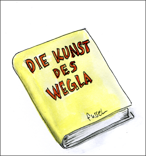 Cartoon: Demnächst im Buchhandel (medium) by fussel tagged handbuch,wegla,weglassen,minmalismus