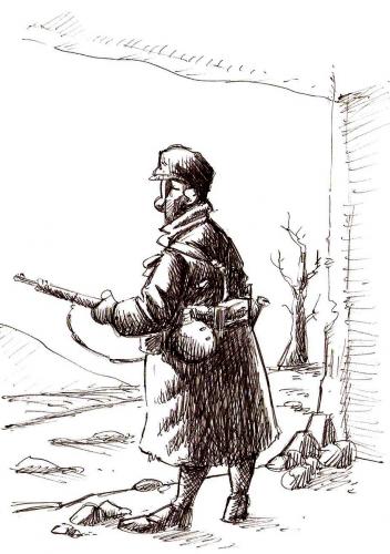 Cartoon: TERUEL 1938 (medium) by PEPE GONZALEZ tagged teruel,spain