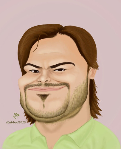 Cartoon: Jack Black (medium) by abdullah tagged jack,black,hollywood,cinema