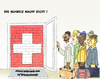 Cartoon: Einwandererstop (small) by Bert Kohl tagged invasion,der,ausländer,gestoppt
