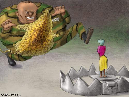 Cartoon: Bemba busted! (medium) by Vanmol tagged congo,bemba