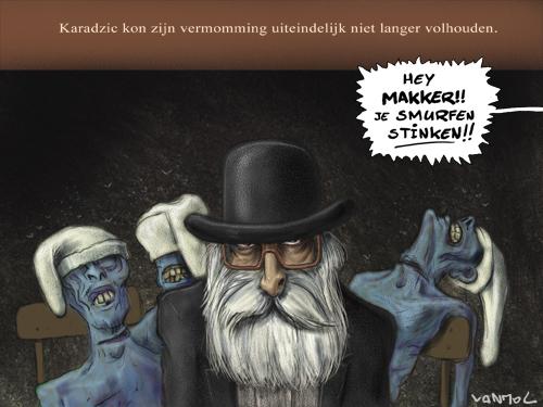 Cartoon: Father Radovan (medium) by Vanmol tagged karadzic,warcriminal,serbia,bosnia