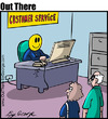 Cartoon: customer service (small) by George tagged customer,service
