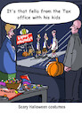 Cartoon: Tax man (small) by George tagged tax,man,halloween