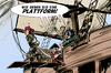 Cartoon: Plattform (small) by Jaehling tagged comiczeichner,freischaffend,exposure,werbung,freelancer,grafiker,piraten,planke