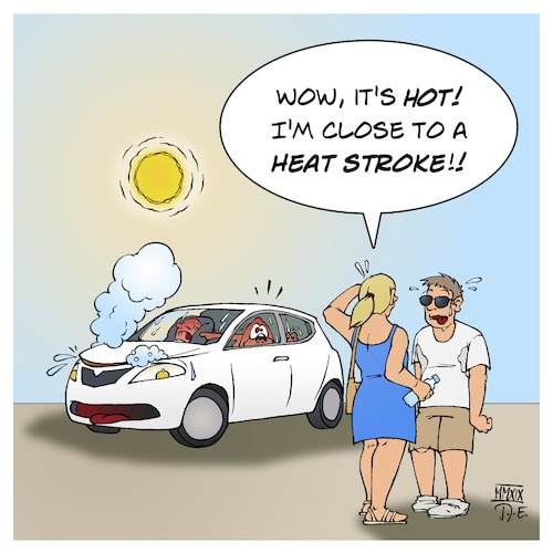 Cartoon: Heat Stroke (medium) by Timo Essner tagged summer,sun,hot,temperatures,heat,strokes,dog,car,baby,child,children,cartoon,timo,essner,summer,sun,hot,temperatures,heat,strokes,dog,car,baby,child,children,cartoon,timo,essner