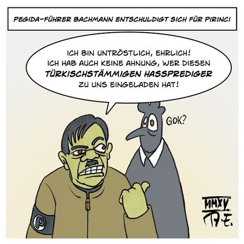 PEGIDA-Bachmann und Pirinci