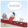 Cartoon: Der Weg zur GroKo (small) by Timo Essner tagged angela,merkel,martin,schulz,cdu,spd,groko,koko,wahlen,btw17,bpa,bisphenol,klimaziele,kohlekraft,sondierungen