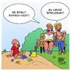 Cartoon: Es spielt einfach nicht (small) by Timo Essner tagged kinder,eltern,spielen,spielplattz,spielplätze,langeweile,anreize,medien,cartoon,timo,essner