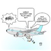 Cartoon: Fluchzeuch (small) by Timo Essner tagged luftfahrt,flugzeug,airplane,tourismus,pauschalurlaub,reisen