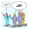Cartoon: Generalprobe Wahl (small) by Timo Essner tagged cdu spd abstimmung wahl abweichler