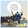 Cartoon: Violence de la police en France (small) by Timo Essner tagged police,violence,france,gilets,jaunes,onu,macron,eu,ue,cartoon,timo,essner