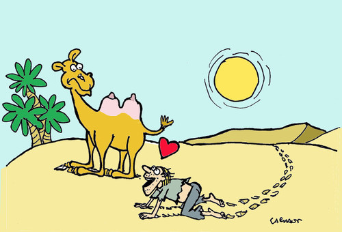Cartoon: Mirage (medium) by Carma tagged desert,mirage,camel