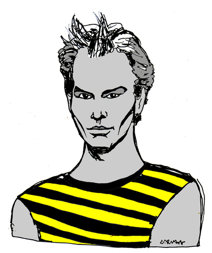 Cartoon: Sting (medium) by Carma tagged sting,music,rock,celebrities