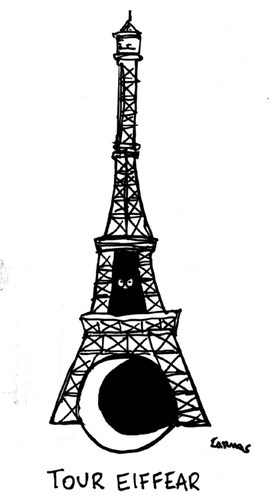 Cartoon: Tour EifFear (medium) by Carma tagged tour,eiffel,paris,attacks,terrorism