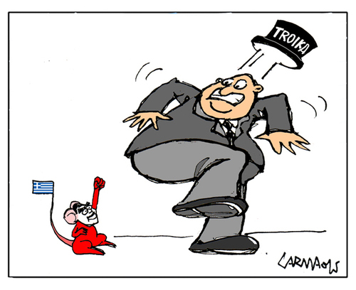 Cartoon: Troika (medium) by Carma tagged troika,tsipras,economy,sociey,finances,bank,debt,greek,elections,greece,europe,government,cartoons,politics,political