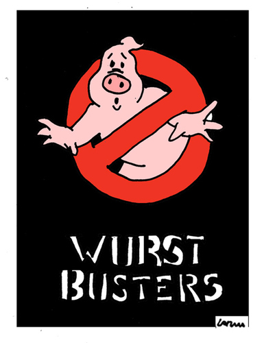 Cartoon: WurstBusters (medium) by Carma tagged ghostbusters,meat,wurstel