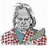 Cartoon: Neil Young (small) by Carma tagged neil young music rock celebrities musicians