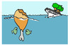 Cartoon: Ship (small) by Carma tagged vegan,veganism