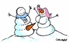 Cartoon: Snow Valentine (small) by Carma tagged valentines day snow love women men elationships