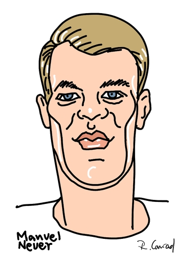 Cartoon: Manuel Neuer (medium) by Ralf Conrad tagged manuel,neuer,wm,2014