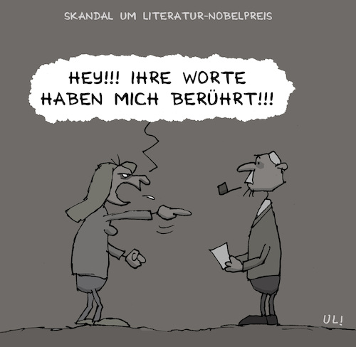 Cartoon: Literatur-Nobelpreis (medium) by Uliwood tagged literaturnobelpreis,literatur,nobelpreis,skandal,me,too,medien,geschlechter,literaturnobelpreis,literatur,nobelpreis,skandal,me,too,medien,geschlechter,gender