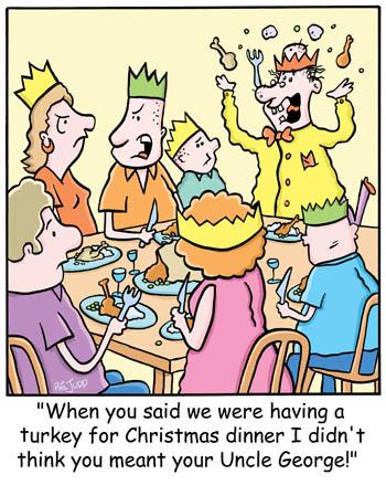 Cartoon: TP0195christmasdinnerfamily (medium) by comicexpress tagged christmas,xmas,family,dinner,relatives,turkey