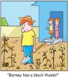 Cartoon: TP0076gardening (small) by comicexpress tagged garden,gardener,plants,green,thumb,black,tree,vegetables,vegetation,agriculture