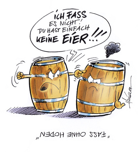 Cartoon: Fässer (medium) by Hoevelercomics tagged fass,tap