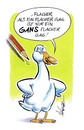 Cartoon: Gans flacher Gag (small) by Hoevelercomics tagged gans,goose,kalauer