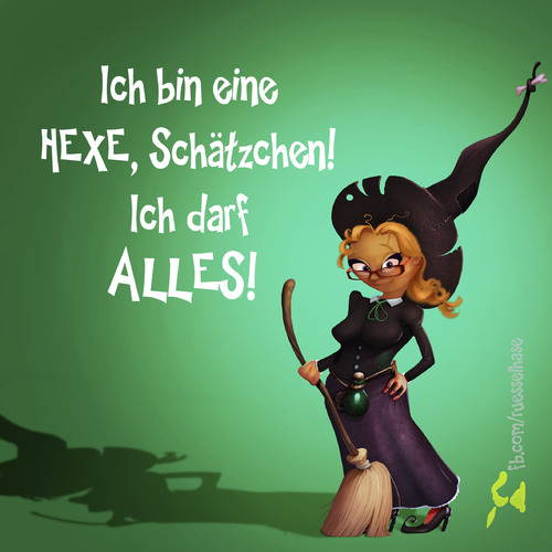 Cartoon: Die Hexe (medium) by Rüsselhase tagged hexe,hut,frau,besen,trank